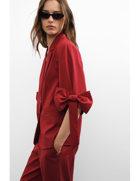 Blazer Con Maniche A Fiocco E Chiusura A Due Bottoni Please - Vesti...