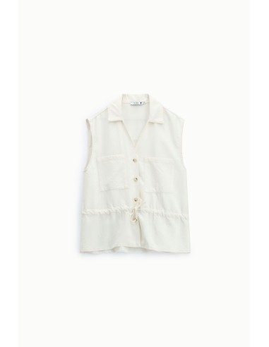 Gilet Senza Maniche Con Coulisse E Tasche Frontali Please - Vestiti...