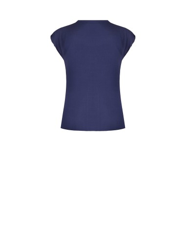 Camisa ampla e fluida em viscose com decote em V Rinascimento