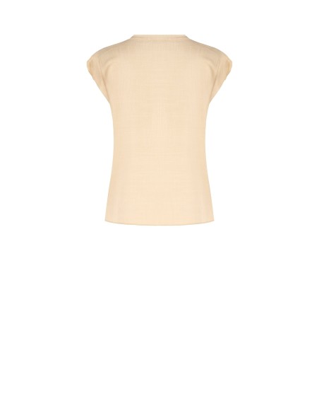 Camisa ampla e fluida em viscose com decote em V Rinascimento