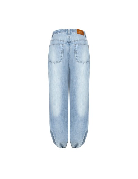 Jeans Balão Lavagem Clara Rinascimento