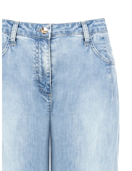 Jeans balão lavagem clara Rinascimento
