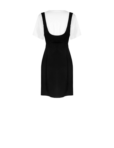 Vestido curto com saia rodada e T-shirt integrada Rinascimento