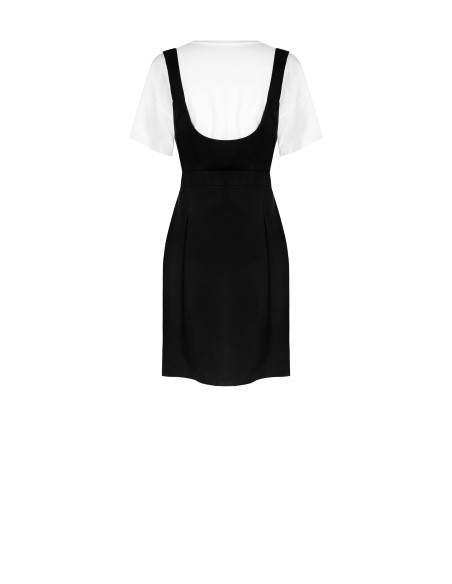 Vestido curto com saia rodada e T-shirt integrada Rinascimento