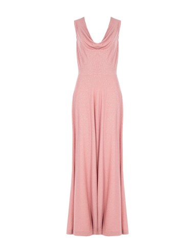 Vestido Longo Glitter com Decote nas Costas Rinascimento