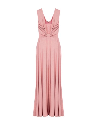 Vestido Longo com Glitter e Decote nas Costas Rinascimento