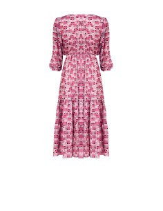 Vestido Longo Estampado Com Top Cruzado Rinascimento 2