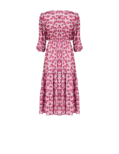 Vestido Longo Estampado com Top Cruzado Rinascimento