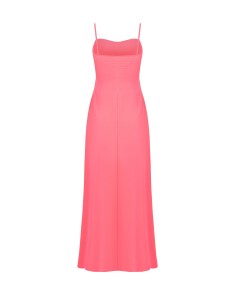 Vestido Longo com Drapeado em Georgette com Copas Rinascimento 2