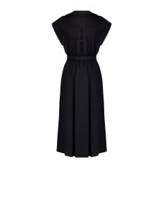 Vestido camiseiro midi em algodão e nylon com decote em V e cinto coordenado Rinascimento 2