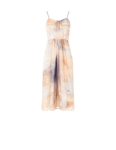 Vestido Midi em Crepe Degradé Rinascimento