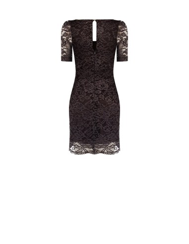 Vestido Curto em Renda com Decote Coração Rinascimento