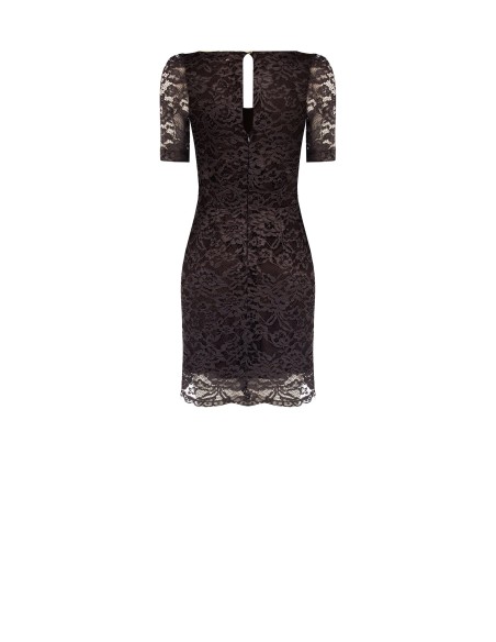 Vestido Curto em Renda com Decote Coração Rinascimento