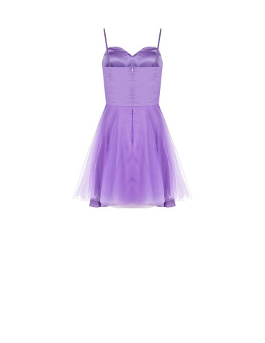Vestido Curto de Baile em Tule com Rosas Rinascimento