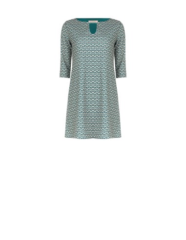 Vestido Curto em Scuba Crepe Estampado Rinascimento