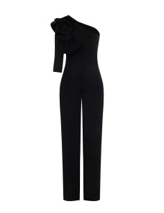 Macacão Inteiro Palazzo Fluido com Manga de Folhos Estruturados Rinascimento 2