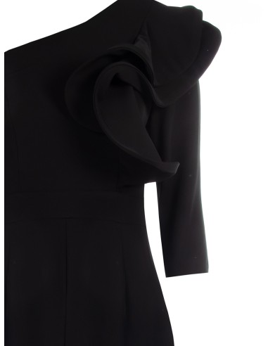 Macacão palazzo fluido com manga de folhos estruturados Rinascimento