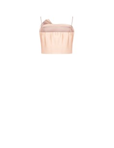 Top curto tipo corpete em viscose cintilante com copas Rinascimento 2