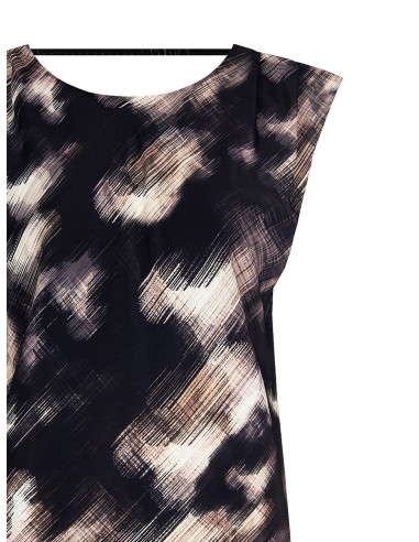 Top amplo entalhado com pregas nos ombros Rinascimento