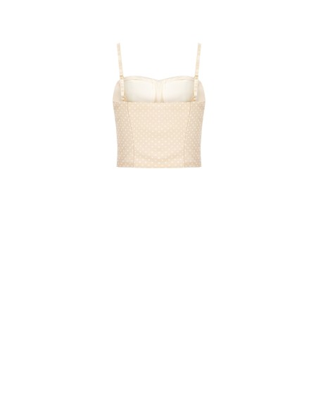 Top Bustier às Bolinhas Rinascimento