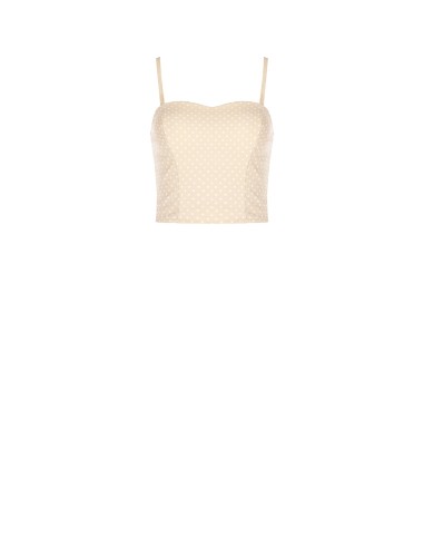 Top bustier às bolinhas Rinascimento