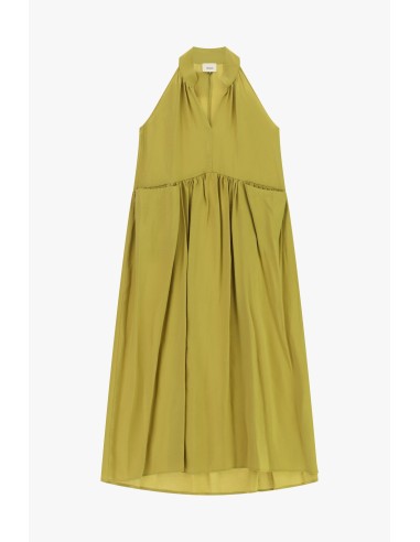 Vestido midi sem mangas com decote em V Dixie