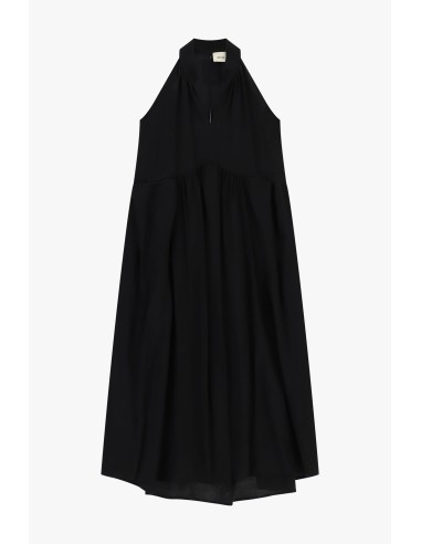 Vestido midi sem mangas com decote em V Dixie