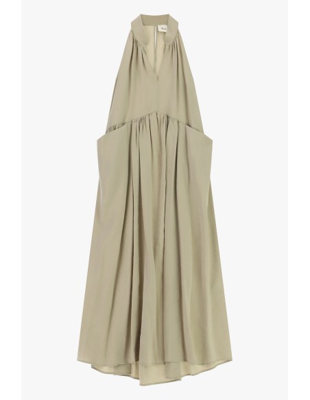 Vestido midi sem mangas com decote em V Dixie