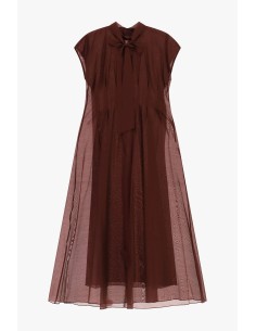 Vestido midi evasé com laço no pescoço Dixie 2