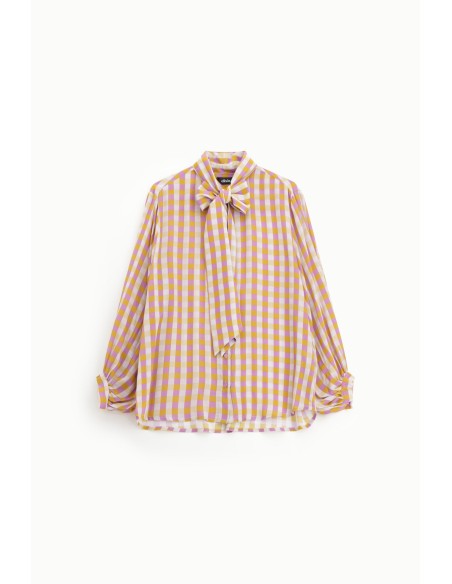 Camisa com padrão xadrez vibrante Dixie