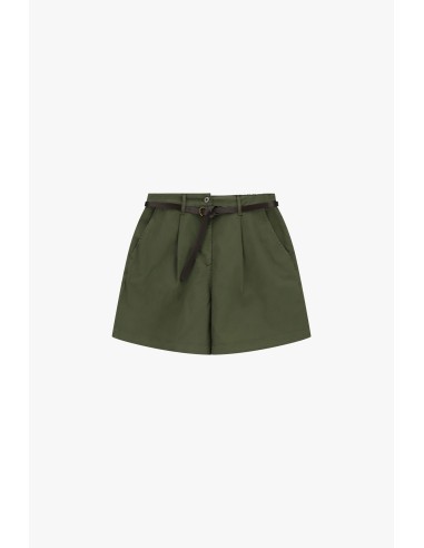 Shorts de corte regular com pinças e cintura estreita Dixie