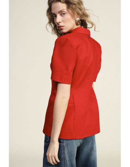 Blazer de duplo peito, mangas com corte sartorial Dixie