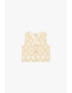 Colete Curto Bordado com Fecho de Nós Dixie 2