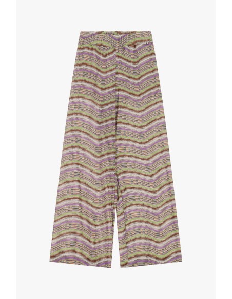 Calças Palazzo Estampadas com Perna Larga Dixie