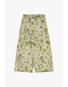 Calças Palazzo Estampa Floral Cintura Elástica Dixie