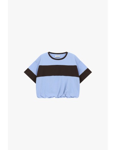 T-shirt de manga curta com elástico e faixa maxi Dixie