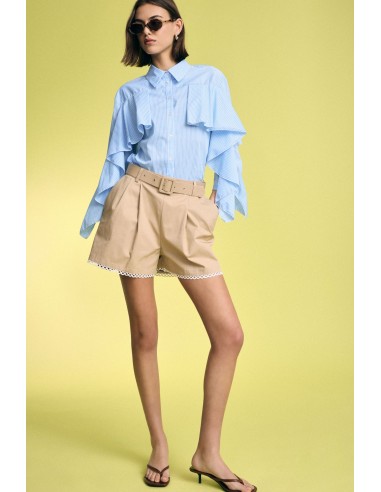 Shorts Regular-Fit Com Cintura E Borda Perfurada Please