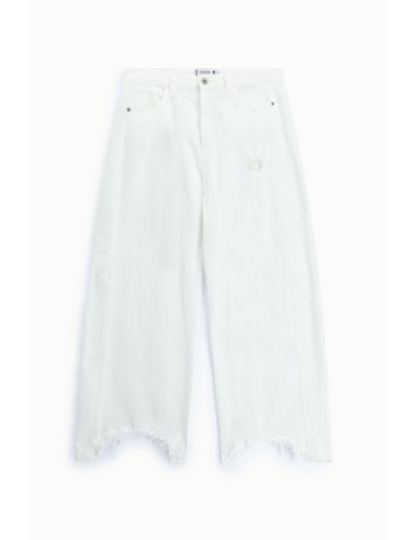 Calças Palazzo De Cintura Alta Com Barra Desfiada Please