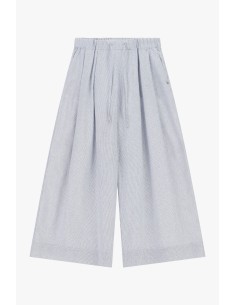 Calças palazzo largas com elástico e cordão Please
