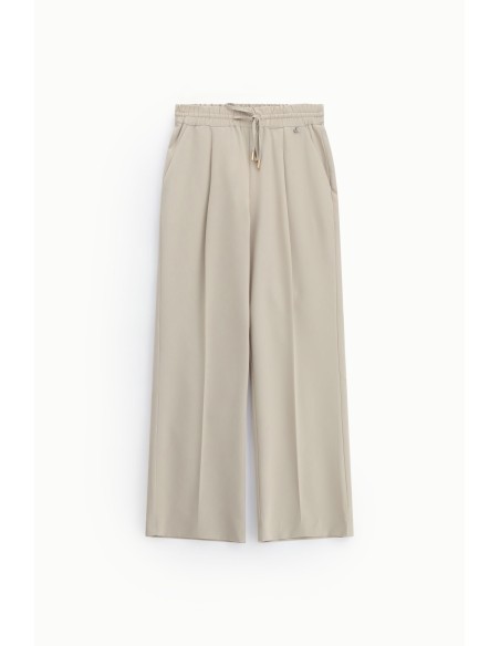 Pantaloni Palazzo Vita Elasticizzata Con Pinces Dixie - Vestiti Fir...