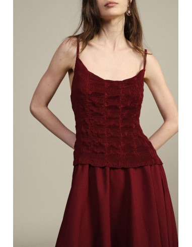 Vestido Longo Com Corpete Franzido Dixie