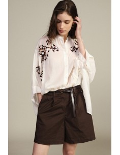 Camicia Oversize Con Ricami Floreali Dixie - Vestiti Firmati Life S...