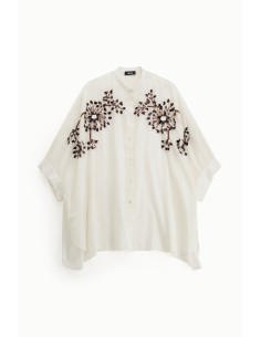 Camicia Oversize Con Ricami Floreali Dixie - Vestiti Firmati Life S... 2