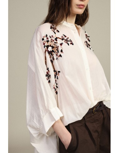 Camicia Oversize Con Ricami Floreali Dixie - Vestiti Firmati Life S...