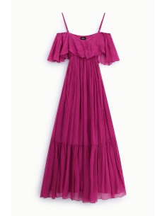 Abito Lungo Con Spalline E Volant Dixie - Vestiti Firmati Life Smiles 2