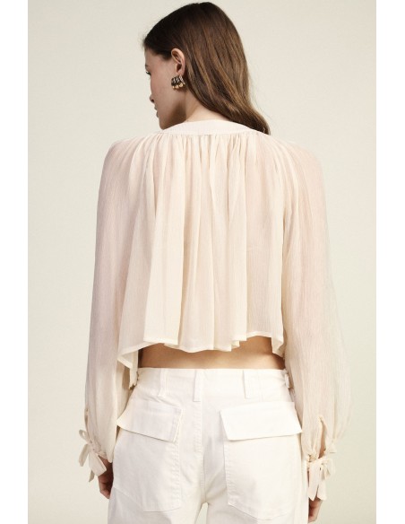 Camicia Ampia Con Maniche A Palloncino E Fiocchi Dixie - Vestiti Fi...