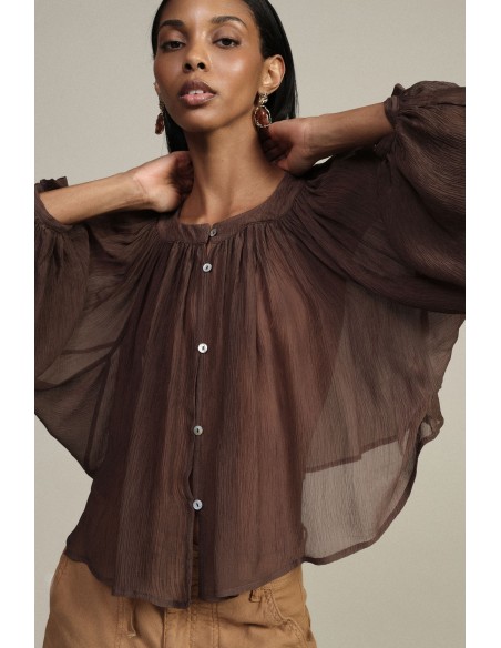 Camicia Ampia Con Maniche A Palloncino E Fiocchi Dixie - Vestiti Fi...