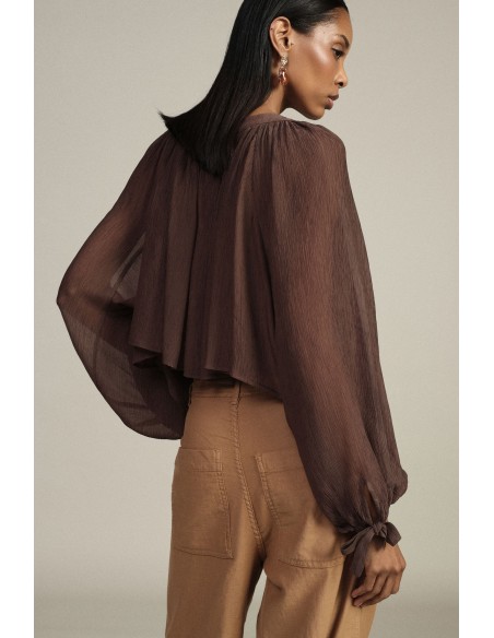 Camicia Ampia Con Maniche A Palloncino E Fiocchi Dixie - Vestiti Fi...