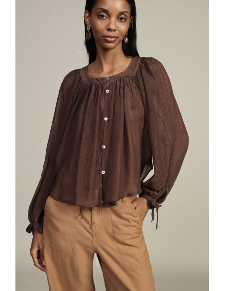 Camicia Ampia Con Maniche A Palloncino E Fiocchi Dixie - Vestiti Fi...