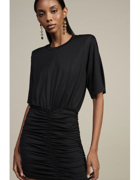 Abito Corto Con Arricciature Frontali Dixie - Vestiti Firmati Life ...